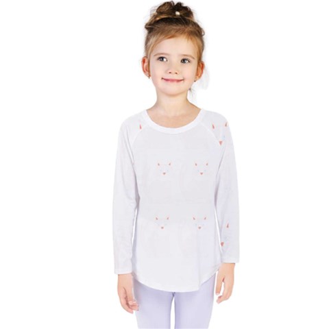 Gray Cat Pattern T- Shirt Cute Gray Cat Pattern T- Shirt Kids  Long Sleeve Tee by maxcute