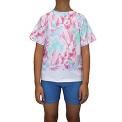 Hawaii T- Shirt Hawaii Glumiflorales Pattern T- Shirt Kids  Short Sleeve Swimwear by maxcute