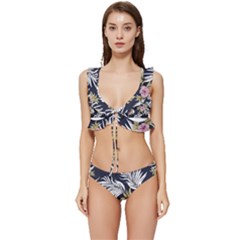 Hawaii T- Shirt Hawaii Trumpet Modern T- Shirt Low Cut Ruffle Edge Bikini Set by maxcute