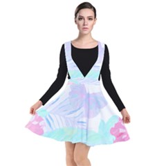 Hawaii T- Shirt Hawaii Umbelifloral Pattern T- Shirt Plunge Pinafore Dress by maxcute