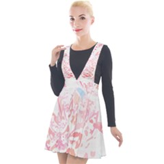 Hawaii T- Shirt Hawaii Waterfall Flowers T- Shirt Plunge Pinafore Velour Dress by maxcute