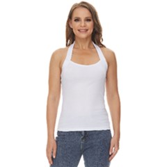 Henna Alphabet T- Shirt Henna Alphabet L Basic Halter Top by maxcute