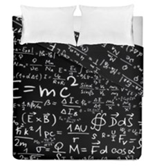 E=mc2 Text Science Albert Einstein Formula Mathematics Physics Duvet Cover Double Side (queen Size) by Jancukart