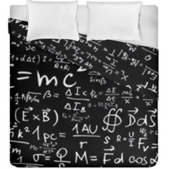 E=mc2 Text Science Albert Einstein Formula Mathematics Physics Duvet Cover Double Side (king Size) by Jancukart