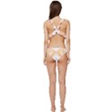 Ornate T- Shirt Butterfly Zentangles T- Shirt Low Cut Ruffle Edge Bikini Set View4