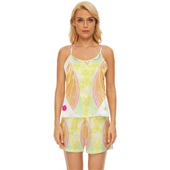 Owl Design T- Shirtowl T- Shirt Satin Pajama Short Set by maxcute