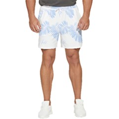 Pattern T- Shirt Pattern Indigo Blue With Palm Leaves Monstera On Dark Summer Tropical T- Shirt Men s Runner Shorts by maxcute