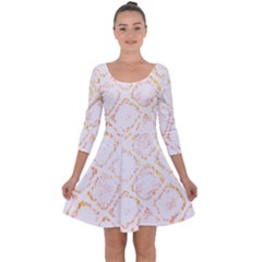 Rattlesnake T- Shirt Rattlesnake Skin T- Shirt Quarter Sleeve Skater Dress by maxcute