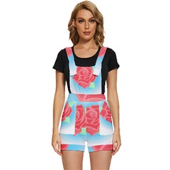 Rose T- Shirt Neotraditional Rose T- Shirt Short Overalls by maxcute