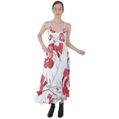 Spring Blooms T- Shirt Spring Blooming Petals T- Shirt Tie Back Maxi Dress by maxcute