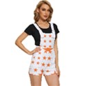 Stars T- Shirt Star Pattern - Orange T- Shirt Short Overalls View3