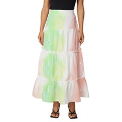 Vegetables T- Shirt Cooking Vegetables Carrots Potato Rosemary Onion Herbs Photo T- Shirt Tiered Ruffle Maxi Skirt by maxcute