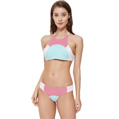Very Peri T- Shirt Large Very Peri Pattern T- Shirt Banded Triangle Bikini Set by maxcute