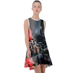 Chocolate Dark Frill Swing Dress by artworkshop