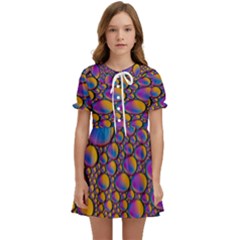Bubble Color Kids  Sweet Collar Dress by artworkshop