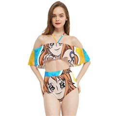 Nami Lovers Money Halter Flowy Bikini Set  by designmarketalsprey31