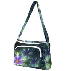 Fractalflowers Front Pocket Crossbody Bag by Sparkle
