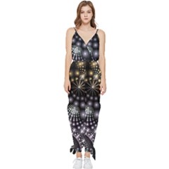 Digitalart Balls Sleeveless Tie Ankle Chiffon Jumpsuit by Sparkle