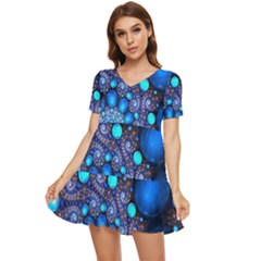 Digitalart Balls Tiered Short Sleeve Babydoll Dress by Sparkle