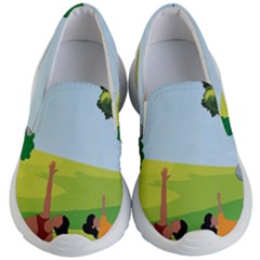 Mother And Daughter Y Kids Lightweight Slip Ons by SymmekaDesign