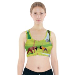 Large Sports Bra With Pocket by SymmekaDesign