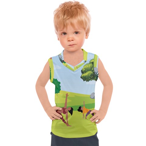 Large Kids  Sport Tank Top by SymmekaDesign