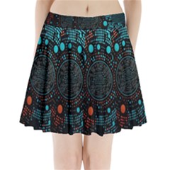 Big Data Abstract Abstract Background Pleated Mini Skirt by Pakemis