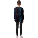 Big Data Abstract Abstract Background Kids  V Neck Casual Top View2