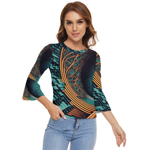 Big Data Abstract Abstract Background Backgrounds Bell Sleeve Top by Pakemis
