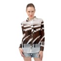 Palm Tree Design-01 (1) Long Sleeve Chiffon Shirt View1