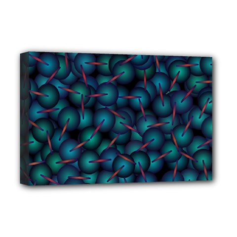 Background Abstract Textile Design Deluxe Canvas 18  X 12  (stretched) by Ravend