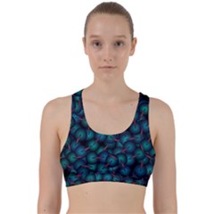 Background Abstract Textile Design Back Weave Sports Bra by Ravend