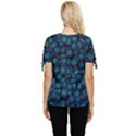Background Abstract Textile Design Bow Sleeve Button Up Top View4