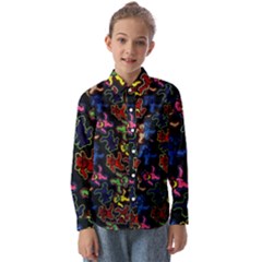 Bears Colors Dead Head Deadhead Grateful Dead Kids  Long Sleeve Shirt by Sapixe