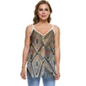 Church Ceiling Mural Architecture Casual Spaghetti Strap Chiffon Top View1