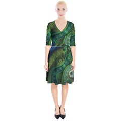Abstract Pattern Design Art Fabric Decoration Wrap Up Cocktail Dress by danenraven