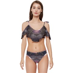 Fantasy Science Fiction Portal Ruffle Edge Tie Up Bikini Set	 by Uceng