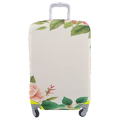 Watercolor Flower Luggage Cover (medium) by artworkshop