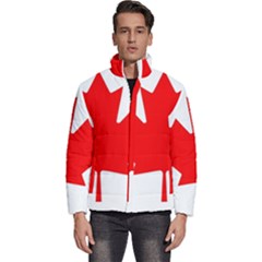 Canada Flag Canadian Flag View Men s Puffer Bubble Jacket Coat by Ravend