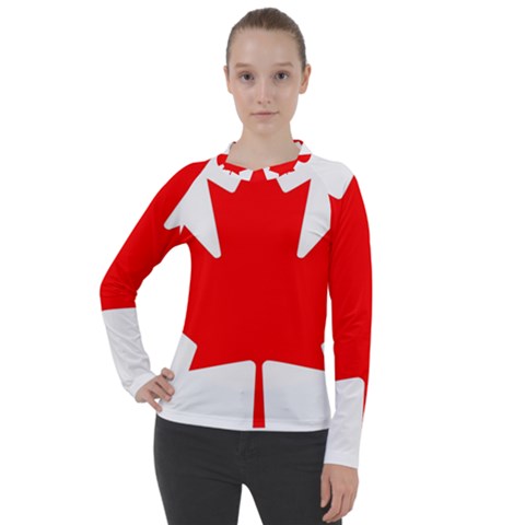 Canada Flag Canadian Flag View Women s Pique Long Sleeve Tee by Ravend