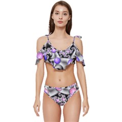 Background Fractal Annotation Sample Fantasy Ruffle Edge Tie Up Bikini Set	 by Ravend