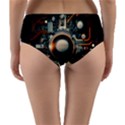 Illustrations Technology Robot Internet Processor Reversible Mid-Waist Bikini Bottoms View2