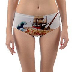 Ai Generated Noodles Pirate Chinese Food Food Reversible Mid-waist Bikini Bottoms by danenraven