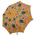 Fruits Tropical Pattern Design Art Hook Handle Umbrellas (Medium) View2
