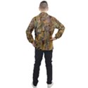 Rusty Orange Abstract Surface Men s Half Zip Pullover View2