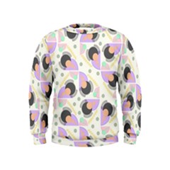 Pattern Pastel Drawing Art Kids  Sweatshirt by Ravend