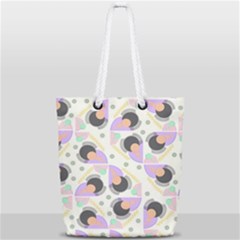 Pattern Pastel Drawing Art Full Print Rope Handle Tote (small) by Ravend