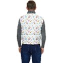 Easter Bunny Pattern Hare Easter Bunny Easter Egg Men s Short Button Up Puffer Vest	 View4