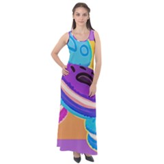 Cookies Chocolate Cookies Sweets Snacks Baked Goods Food Sleeveless Velour Maxi Dress by Ravend