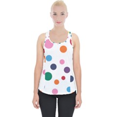 Polka Dot Piece Up Tank Top by 8989